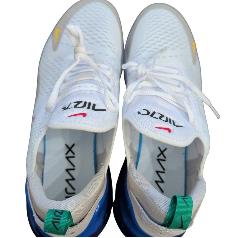 Nike Air Max 270 Mens Trainers 13 White Game Royal Shoes DV3731-100 EUC - Picture 7 of 10